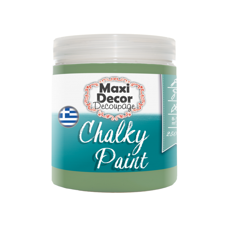 Χρώμα Κιμωλίας (Chalk paint ) Maxi Decor (ΒΕΡΑΜΑΝ ΣΚΟΥΡΟ) 250ml  CHP-514