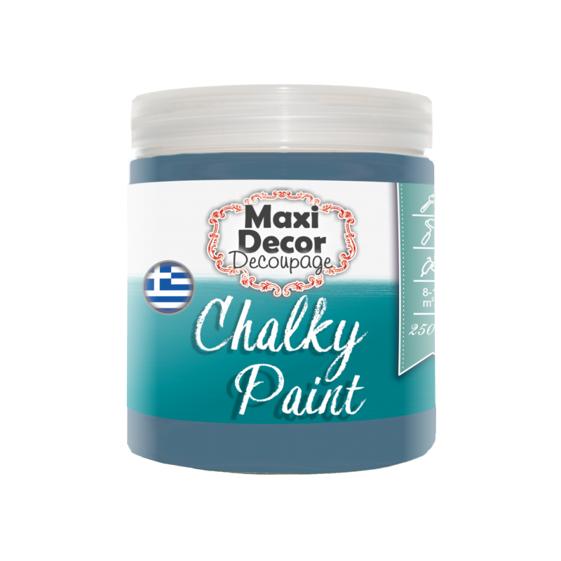Χρώμα Κιμωλίας (Chalk paint ) Maxi Decor (ΒΕΡΑΜΑΝ ΣΚΟΥΡΟ) 250ml  CHP-514