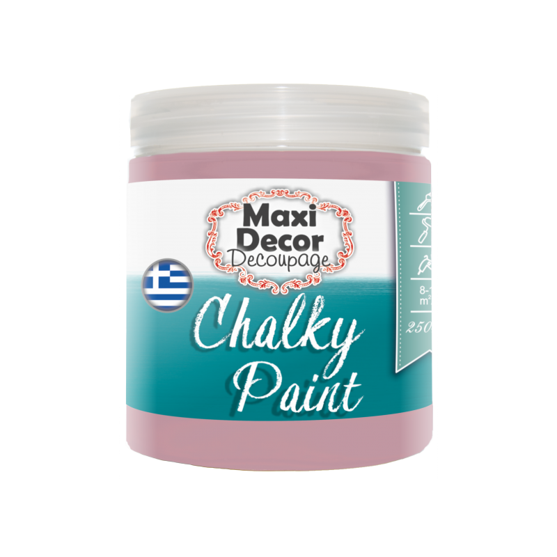 Χρώμα Κιμωλίας (Chalk paint ) Maxi Decor (ΒΕΡΑΜΑΝ ΣΚΟΥΡΟ) 250ml  CHP-514