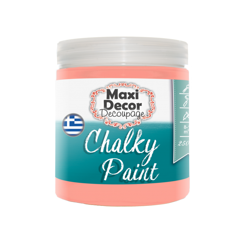 Χρώμα Κιμωλίας (Chalk paint ) Maxi Decor (ΒΕΡΑΜΑΝ ΣΚΟΥΡΟ) 250ml CHP-514