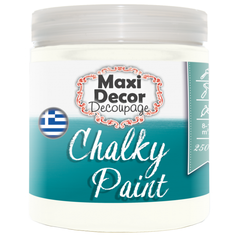 Χρώμα Κιμωλίας (Chalk paint ) Maxi Decor (ΒΕΡΑΜΑΝ ΣΚΟΥΡΟ) 250ml  CHP-514