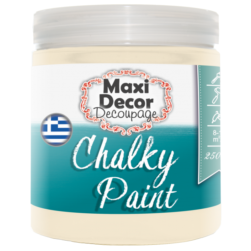 Χρώμα Κιμωλίας (Chalk paint ) Maxi Decor (ΒΕΡΑΜΑΝ ΣΚΟΥΡΟ) 250ml  CHP-514