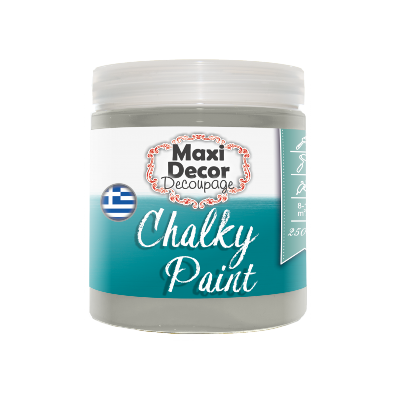Χρώμα Κιμωλίας (Chalk paint ) Maxi Decor (ΒΕΡΑΜΑΝ ΣΚΟΥΡΟ) 250ml  CHP-514