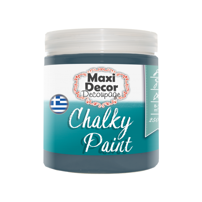 Χρώμα Κιμωλίας (Chalk paint ) Maxi Decor (ΒΕΡΑΜΑΝ ΣΚΟΥΡΟ) 250ml  CHP-514