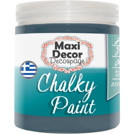 Χρώμα Κιμωλίας (Chalk paint ) Maxi Decor (ΒΕΡΑΜΑΝ ΣΚΟΥΡΟ) 250ml  CHP-514