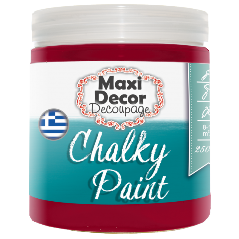 Χρώμα Κιμωλίας (Chalk paint ) Maxi Decor (ΒΕΡΑΜΑΝ ΣΚΟΥΡΟ) 250ml  CHP-514