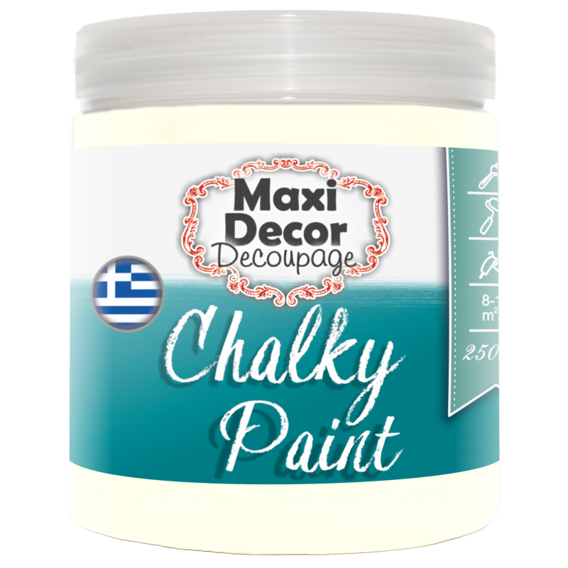 Χρώμα Κιμωλίας (Chalk paint ) Maxi Decor (ΒΕΡΑΜΑΝ ΣΚΟΥΡΟ) 250ml  CHP-514