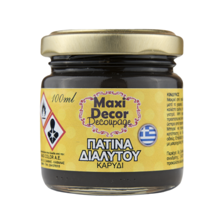 Πατίνα διαλυτού χρυσή 100 ml Maxi Decor