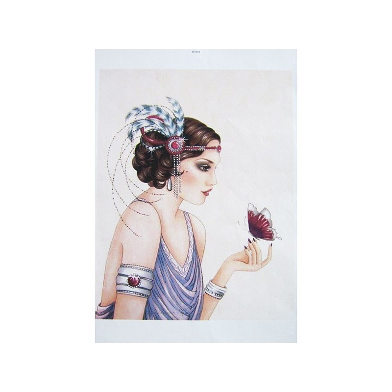 Ριζόχαρτο αυτοκόλλητο decoupage TELA 48 x 33 DF-098