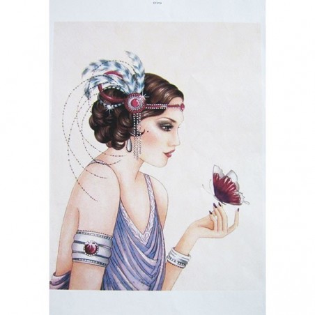 Ριζόχαρτο αυτοκόλλητο decoupage TELA 48 x 33 DF-098