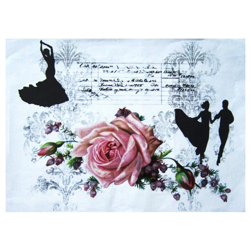 Ριζόχαρτο αυτοκόλλητο decoupage TELA 48 x 33 DF-098