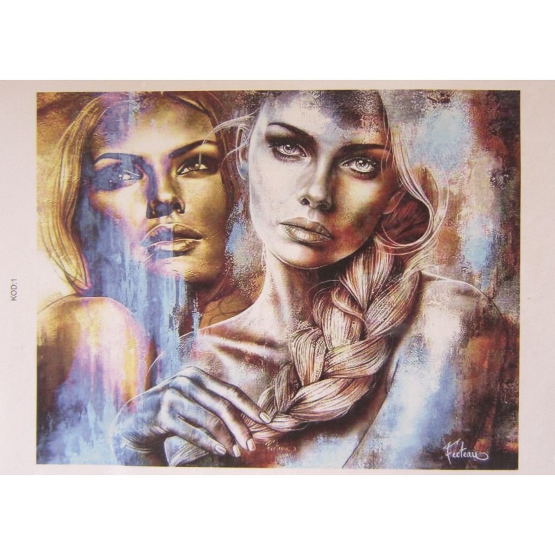 Ριζόχαρτο αυτοκόλλητο decoupage TELA 48 x 33 DF-098