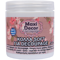 Κόλλα decoupage για χαρτοπετσέτα 250ml MAXI DECOR 430000539