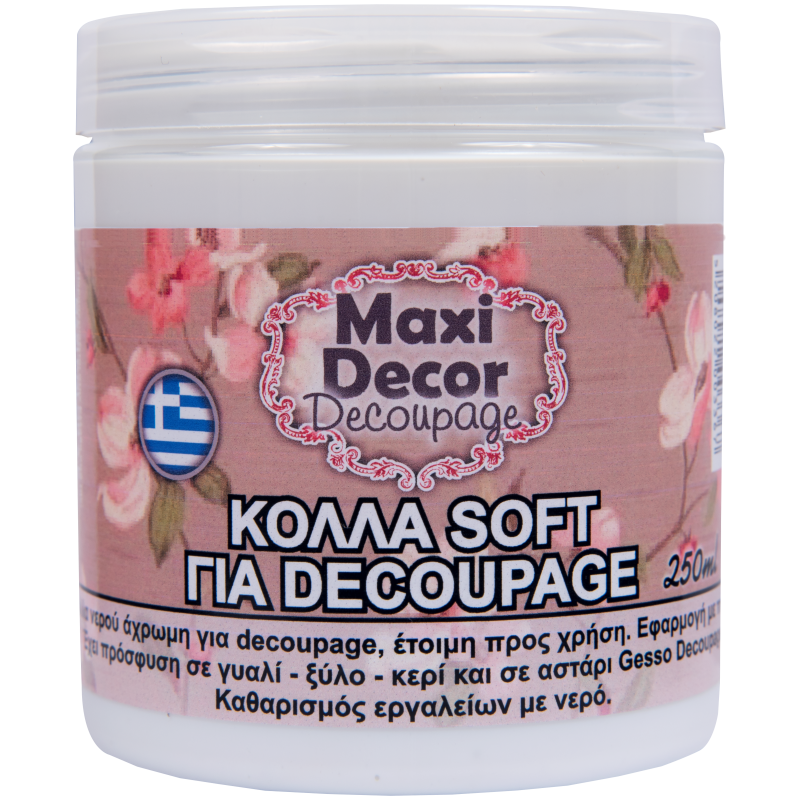 Κόλλα decoupage για χαρτοπετσέτα 250ml MAXI DECOR 430000539