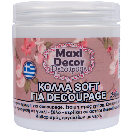 Κόλλα decoupage για χαρτοπετσέτα 250ml MAXI DECOR 430000539