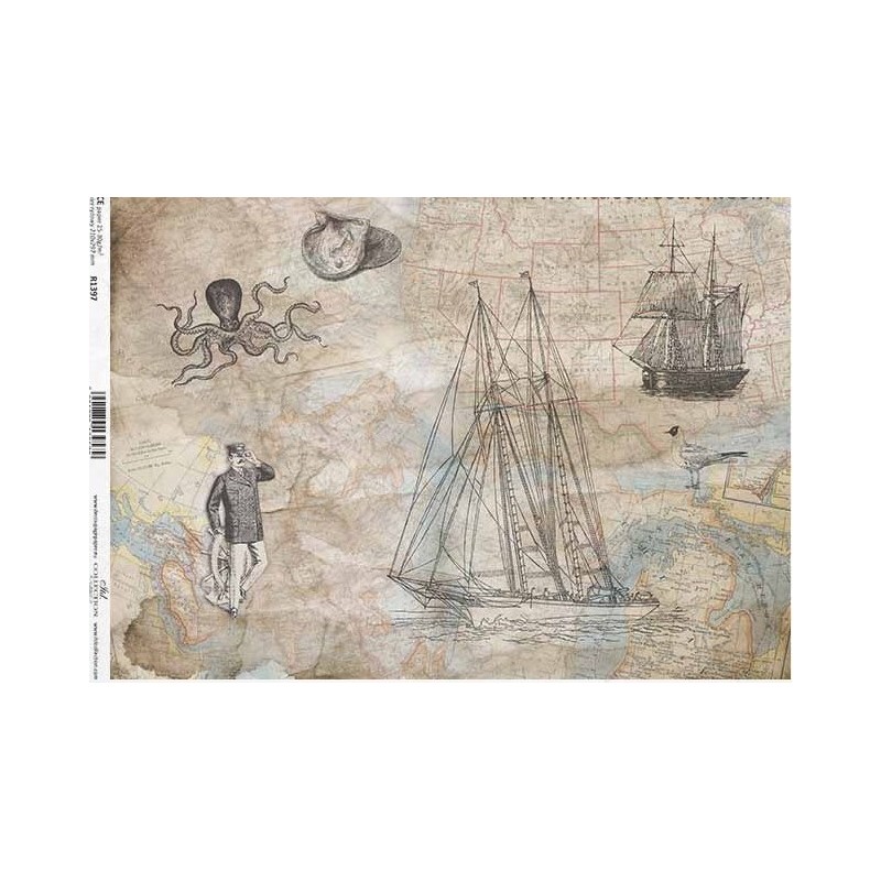 Ριζόχαρτο decoupage ITD 21x30 R1198