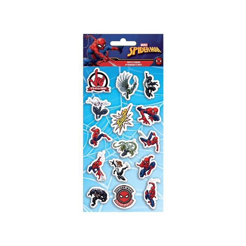 ΑΥΤΟΚΟΛΛΗΤΑ STICKERS PUF SPIDERMAN 10X22cm