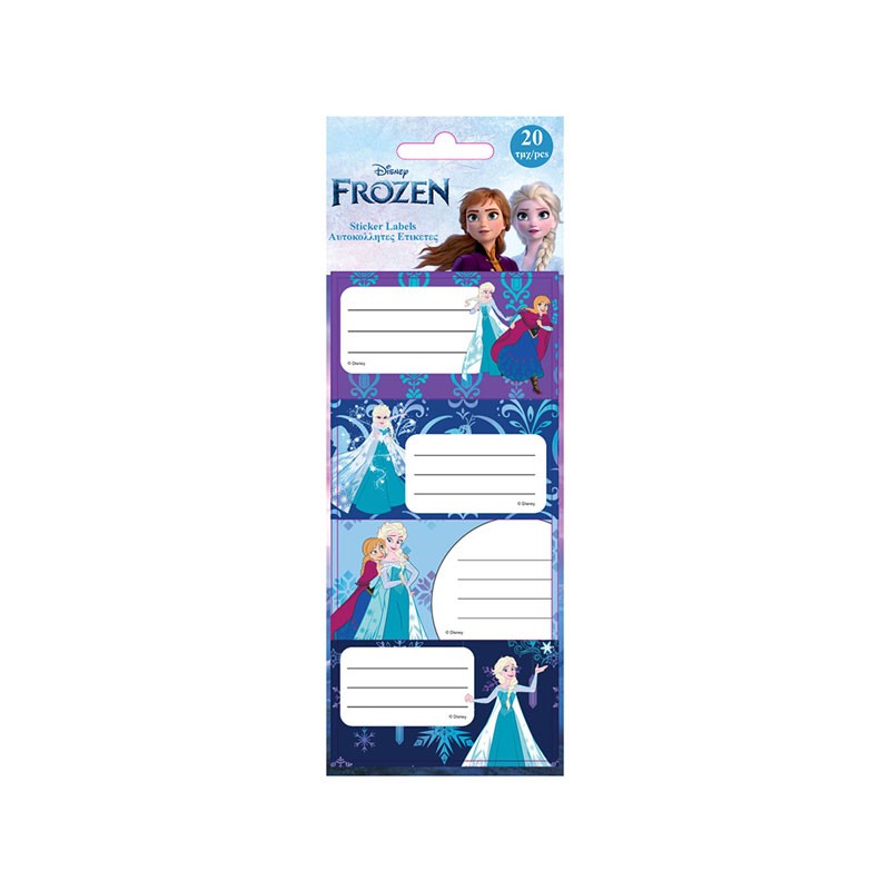 ΕΤΙΚΕΤΕΣ FROZEN 20τεμ (5 ΣΧΕΔΙΑ)