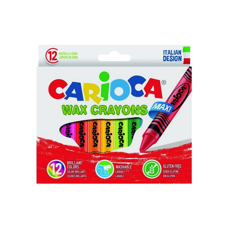 ΚΗΡΟΜΠΟΓΙΕΣ CARIOCA WAX CRAYONS/12