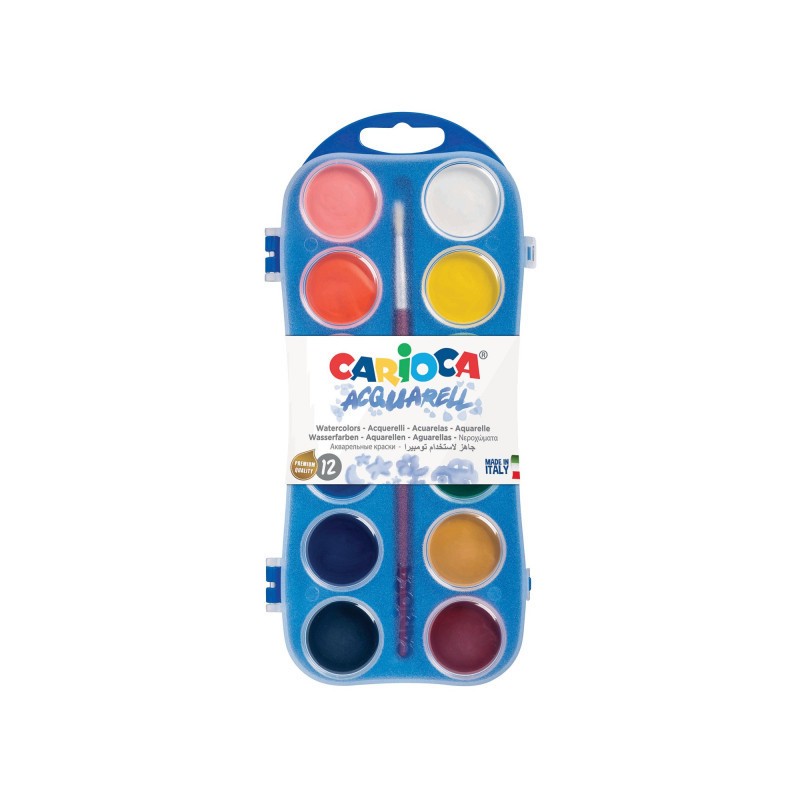 ΝΕΡΟΧΡΩΜΑΤΑ CARIOCA 12 PLASTIC CASE 30mm