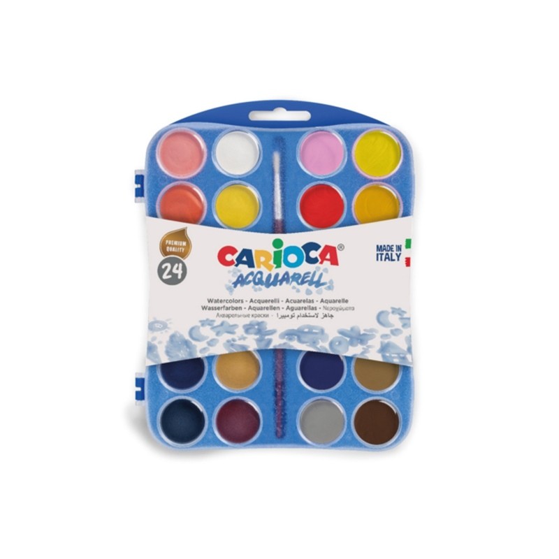 ΝΕΡΟΧΡΩΜΑΤΑ CARIOCA 24 PLASTIC CASE 30mm
