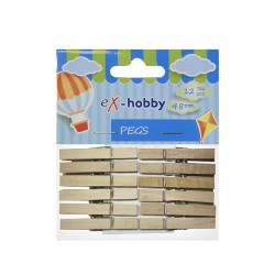 ΜΑΝΤΑΛΑΚΙΑ eX-HOBBY ΞΥΛΙΝΑ 48mm 12τεμ