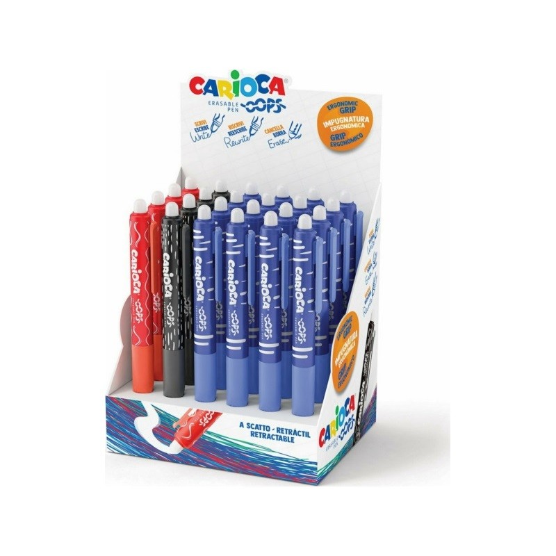 ΣΤΥΛΟ CARIOCA OOPS 43044 ERASABLE ΒΙΤΡ. 24τεμ ΚΟΥΜΠΙ