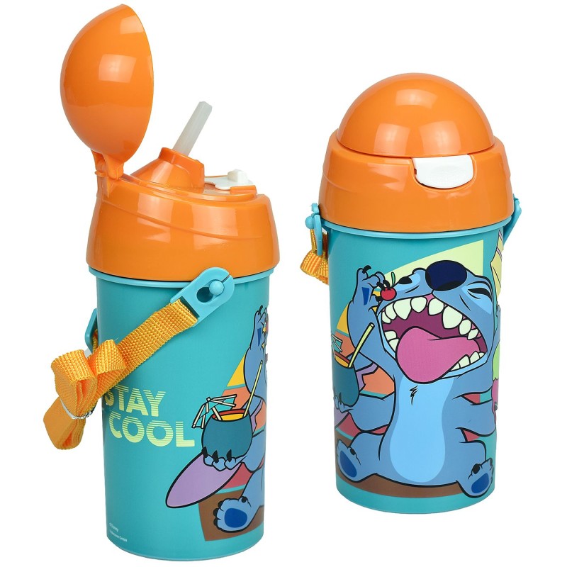 Παγούρι Πλαστικό 500ml Lilo & Stitch 19x8cm 500ml