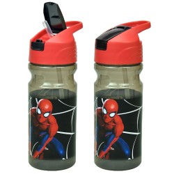 Παγούρι Πλαστικό 550ml Spiderman Black City 21x7cm 550ml