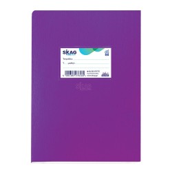 SKAG ΤΕΤΡΑΔΙΑ ΠΛΑΣΤΙΚΑ ΜΩΒ 17X25 ΡΙΓΕ 50Φ 80ΓΡ 2