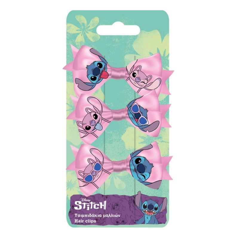 ΤΣΙΜΠΙΔΑΚΙΑ ΜΑΛΛΙΩΝ ΣΕΤ 3ΤΕΜ LILO & STITCH
