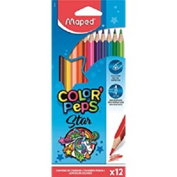 ΞΥΛΟΜΠΟΓΙΕΣ MAPED COLOR'PEPS STARS 12 ΧΡΩΜΑΤΑ