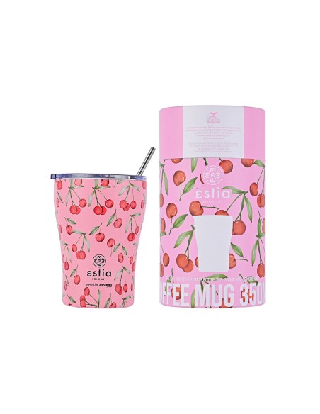 ΘΕΡΜΟΣ COFFEE MUG SAVE THE AEGEAN 350ml CHERRY ROSE