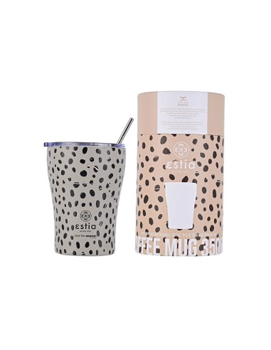 ΘΕΡΜΟΣ COFFEE MUG SAVE THE AEGEAN 350ml LEOPARD TAUPE