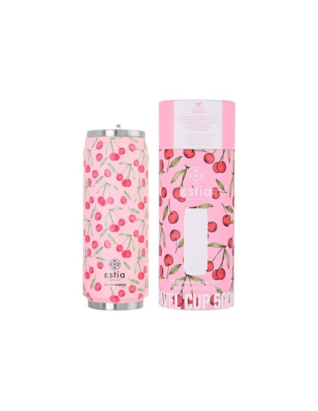 ΘΕΡΜΟΣ TRAVEL CUP SAVE THE AEGEAN 500ml CHERRY ROSE