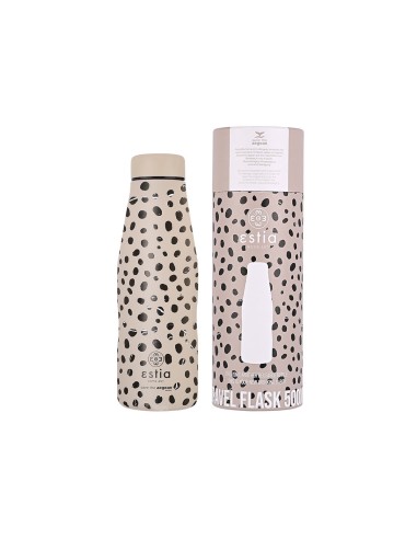 ΘΕΡΜΟΣ TRAVEL FLASK SAVE THE AEGEAN 500ml LEOPARD TAUPE