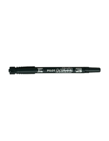PILOT ΜΑΡΚΑΔΟΡΟΣ ΑΝΕΞΙΤΗΛΟΣ TWIN MARKER FINE ΜΑΥΡΟ BEGREEN