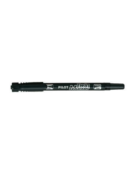 PILOT ΜΑΡΚΑΔΟΡΟΣ ΑΝΕΞΙΤΗΛΟΣ TWIN MARKER FINE ΜΑΥΡΟ BEGREEN