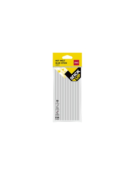 DELI ΚΟΛΛΑ ΣΙΛΙΚΟΝΗΣ BLISTER 10 ΤΕΜΑΧΙΑ Φ7mmx150mm STICK UP ΔΙΑΦΑΝΗ