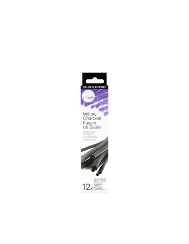 DALER ROWNEY ΚΑΡΒΟΥΝΟ ΨΙΧΑ ΔΙΑΦΟΡΑ ΜΕΓΕΘΗ SIMPLY 12 ΤΕΜΑΧΙΑ