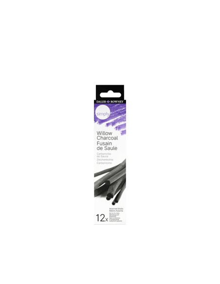 DALER ROWNEY ΚΑΡΒΟΥΝΟ ΨΙΧΑ ΔΙΑΦΟΡΑ ΜΕΓΕΘΗ SIMPLY 12 ΤΕΜΑΧΙΑ