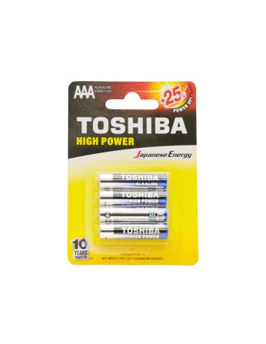 TOSHIBA ΜΠΑΤΑΡΙΕΣ LR 03 AAA ΑΛΚΑΛΙΚΕΣ 4 ΤΕΜΑΧΙΑ