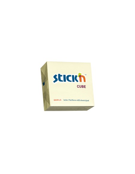 STICK'N ΚΥΒΟΣ ΑΥΤΟΚΟΛΛΗΤΑ 76x76mm ΚΙΤΡΙΝΟ 400 ΦΥΛΛΑ