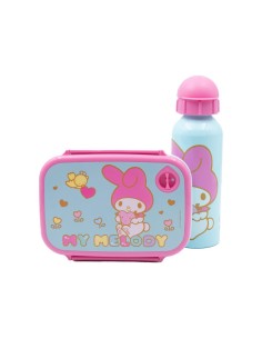 Σετ Φαγητού My Melody Φαγητοδοχείο 800ml-Παγούρι Αλουμινίου 500ml