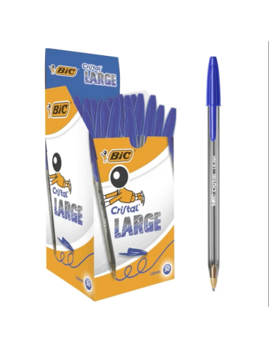 ΣΤΥΛΟ BIC ΔΙΑΡΚΕΙΑΣ CRISTAL LARGE 1.6 BLUE