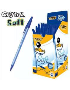 ΣΤΥΛΟ BIC ΔΙΑΡΚΕΙΑΣ CRISTAL SOFT MEDIUM ΜΠΛΕ 1,2mm