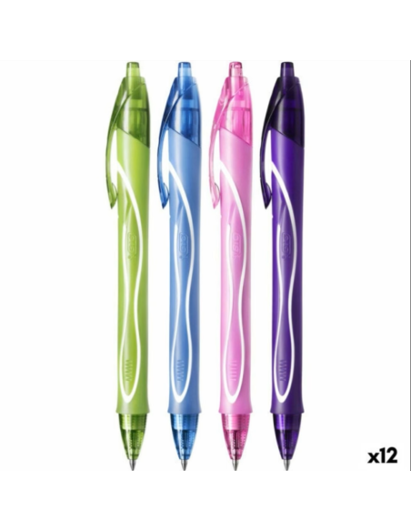 ΣΤΥΛΟ BIC ΑΥΤΟΜΑΤΟ GELOCITY QUICK DRY GRIP (gel 0.7mm) ΧΡΩΜΑΤΙΣΤΟ