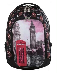 Polo Space London Town Τσάντα Πλάτης με 3 θήκες