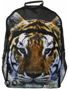 Animal Planet Tiger Τσάντα Πλάτης με 3 θήκες