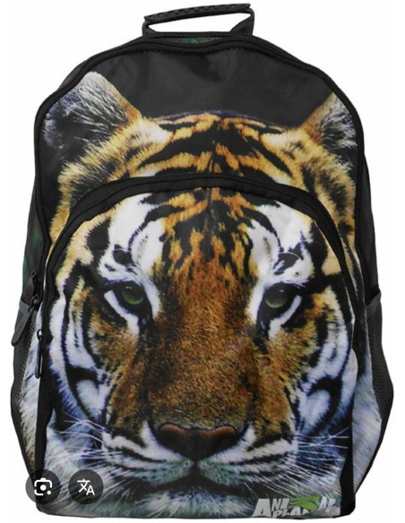 Animal Planet Tiger Τσάντα Πλάτης με 3 θήκες